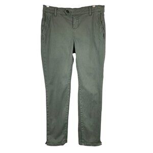 Lila Ryan Womens 4P Grey Cropped Pants Cotton Blend Made In China Chic & Versati